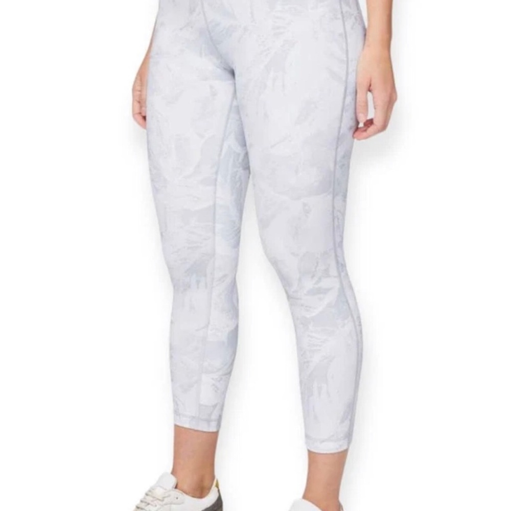 Lululemon Wunder Under High Rise Tight Legging Tropical Shadow Starlight Gray  8